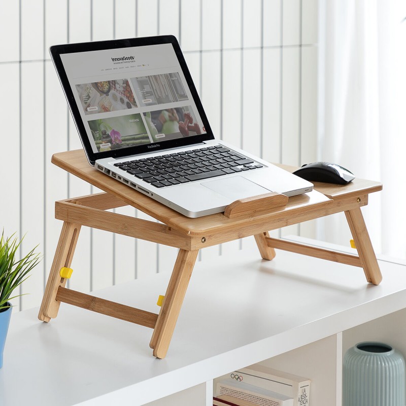 Table pliante bambou Lapwood InnovaGoods – Élégante & pratique
