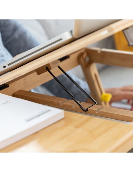 Table pliante bambou Lapwood InnovaGoods – Élégante & pratique