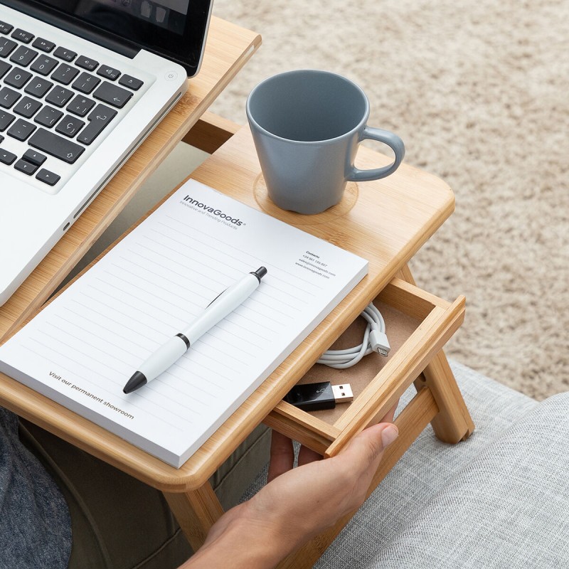 Table pliante bambou Lapwood InnovaGoods – Élégante & pratique
