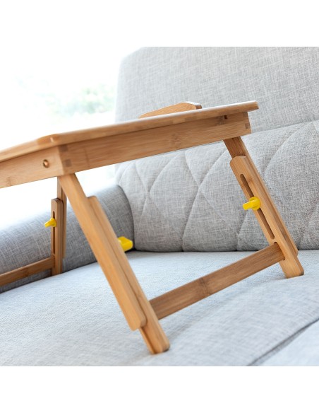 Table pliante bambou Lapwood InnovaGoods – Élégante & pratique