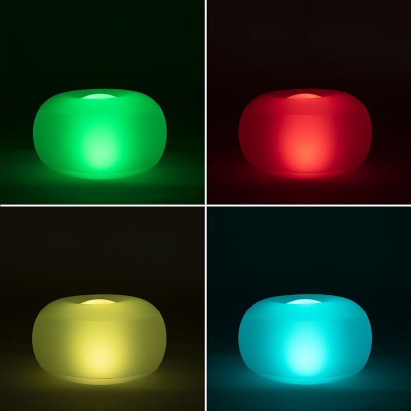Siège gonflable LED Pulight InnovaGoods – Ambiance lumineuse