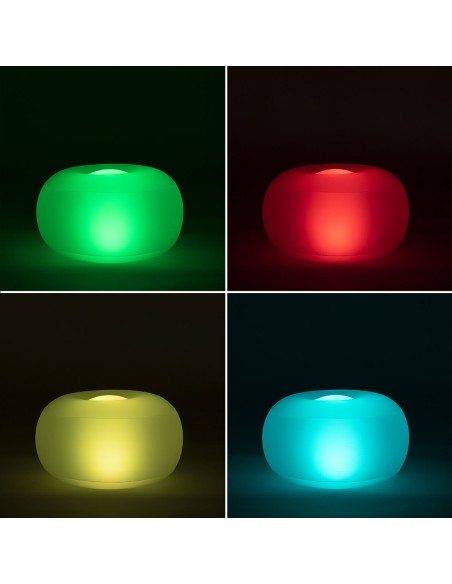 Siège gonflable LED Pulight InnovaGoods – Ambiance lumineuse