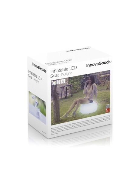 Siège gonflable LED Pulight InnovaGoods – Ambiance lumineuse