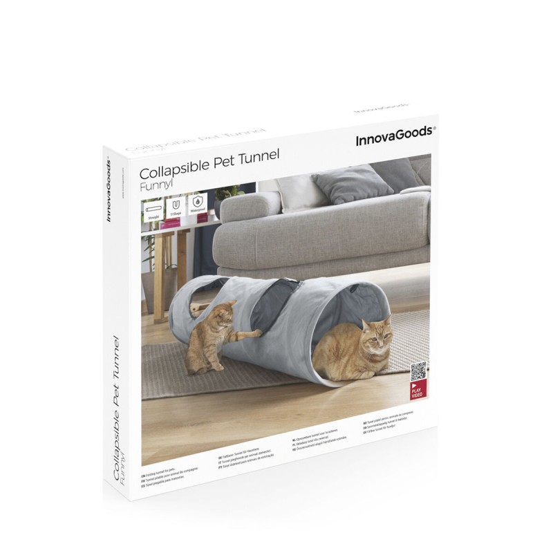Tunnel de jeu Funnyl InnovaGoods – Activité pour chats