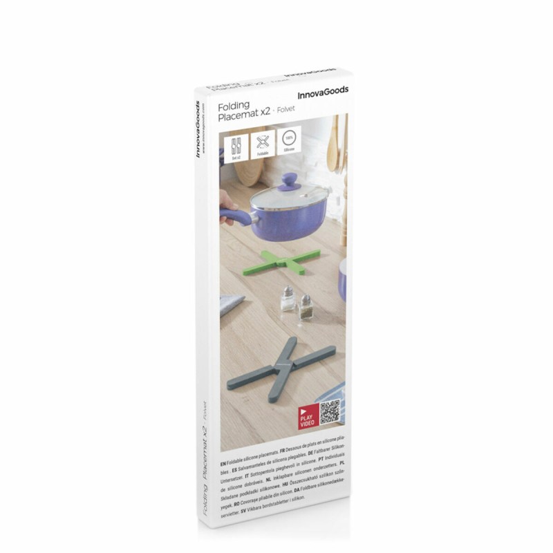 Dessous‑de‑plat pliables Folvet InnovaGoods – Silicone & gain de place
