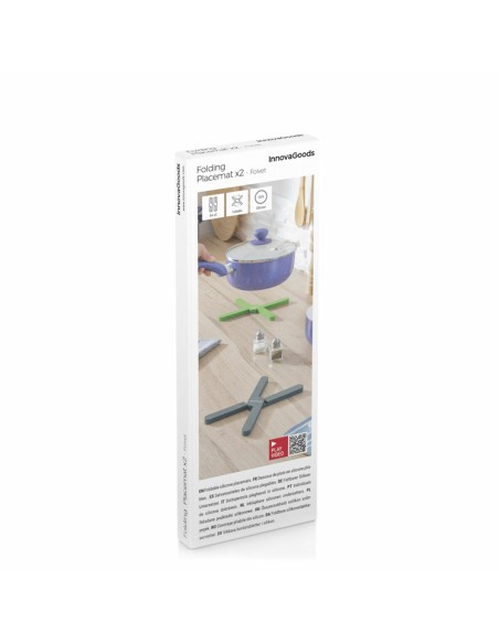 Dessous‑de‑plat pliables Folvet InnovaGoods – Silicone & gain de place