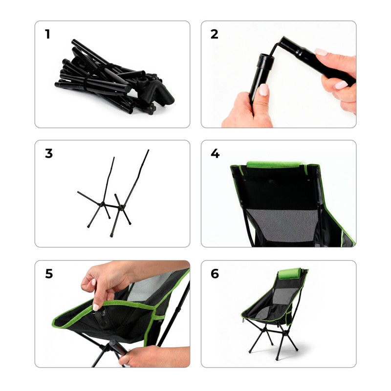 Chaise berçante de camping Trillow InnovaGoods – Confort portable
