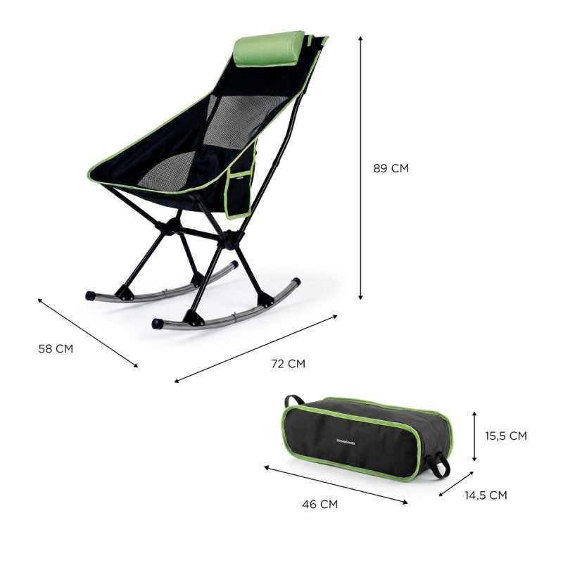 Chaise berçante de camping Trillow InnovaGoods – Confort portable