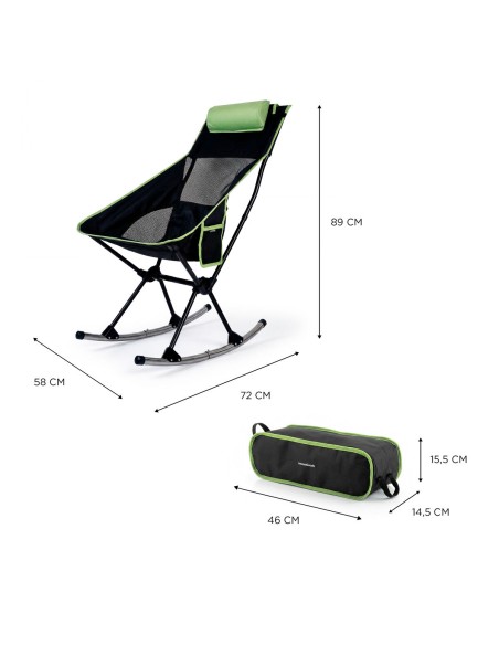 Chaise berçante de camping Trillow InnovaGoods – Confort portable