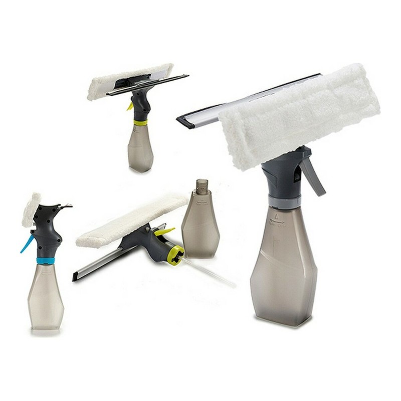 Nettoyant vitres plastique gris/bleu/jaune – Maniable et efficace