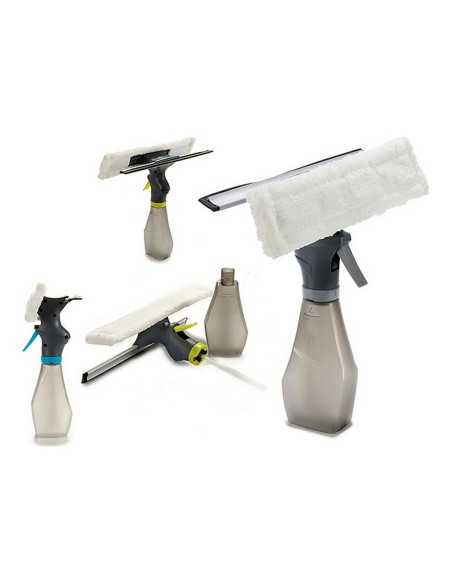 Nettoyant vitres plastique gris/bleu/jaune – Maniable et efficace