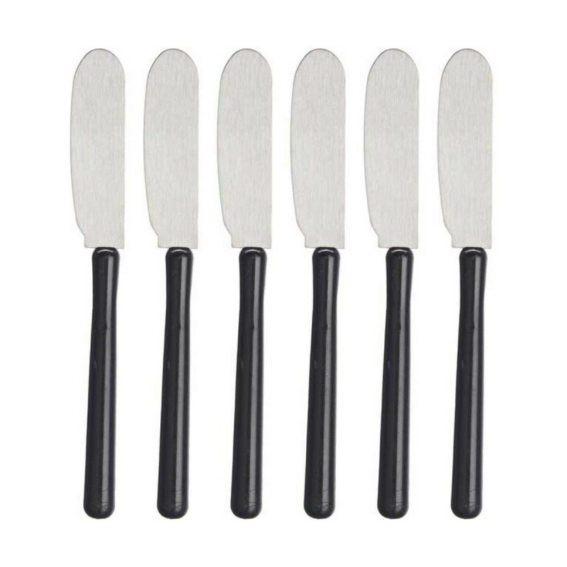 Couteau à tartiner 20 cm noir argenté – Élégant et pratique