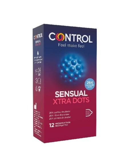 Préservatifs Control Sensual Xtra Dots (12 pcs)