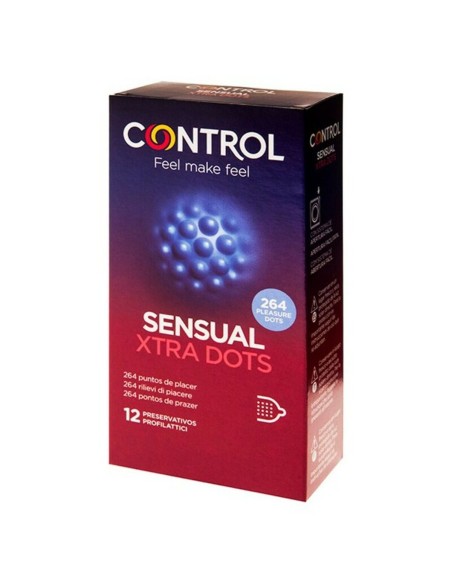 Préservatifs Control Sensual Xtra Dots (12 pcs)