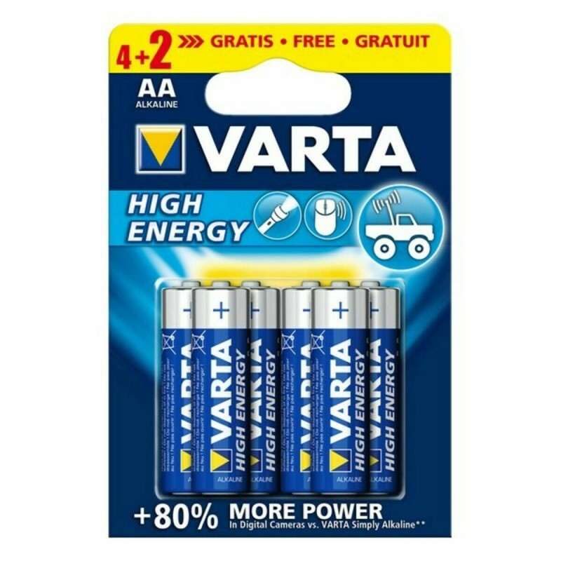 Piles Varta AA 1,5 V – Alcalines (x6)
