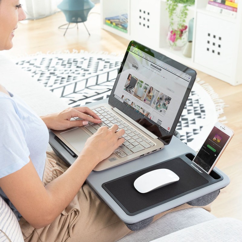 Bureau Portable avec Coussin XL Deskion – Confort + stabilité sur les genoux