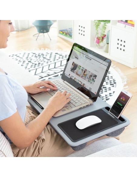 Bureau Portable avec Coussin XL Deskion – Confort + stabilité sur les genoux
