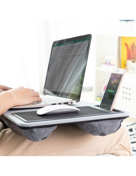 Bureau Portable avec Coussin XL Deskion – Confort + stabilité sur les genoux