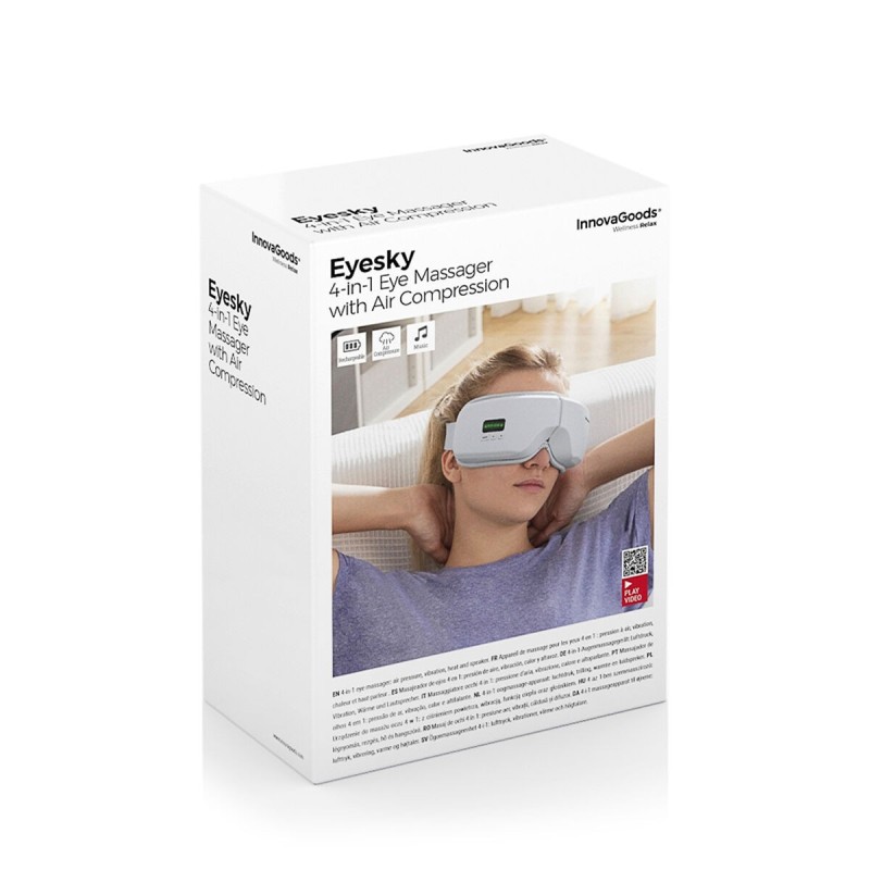 Masseur d’yeux compression d’air 4‑en‑1 Eyesky InnovaGoods – Détente oculaire complète
