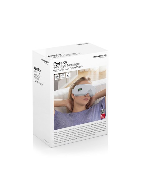 Masseur d’yeux compression d’air 4‑en‑1 Eyesky InnovaGoods – Détente oculaire complète