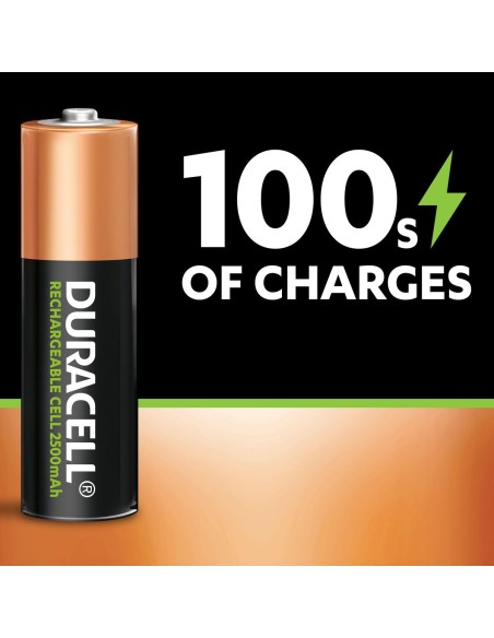 Piles rechargeables Duracell AA – Haute capacité