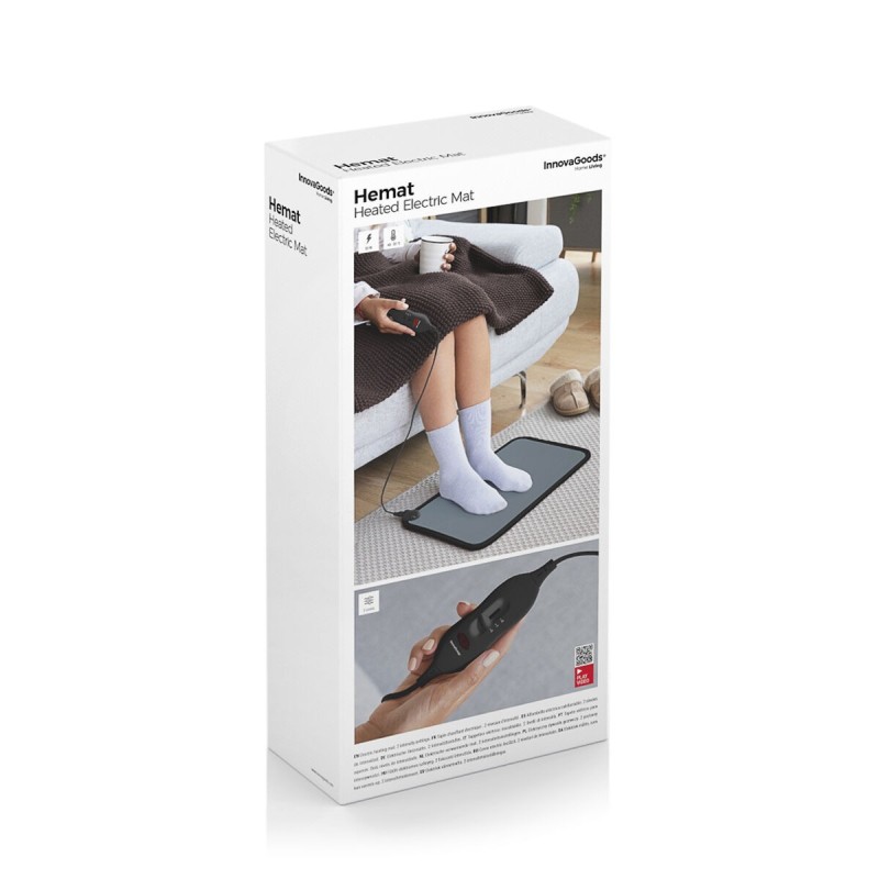 Tapis électrique chauffant Hemat InnovaGoods – Soulagement musculaire multi‑zones