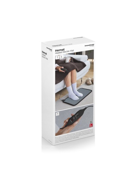 Tapis électrique chauffant Hemat InnovaGoods – Soulagement musculaire multi‑zones