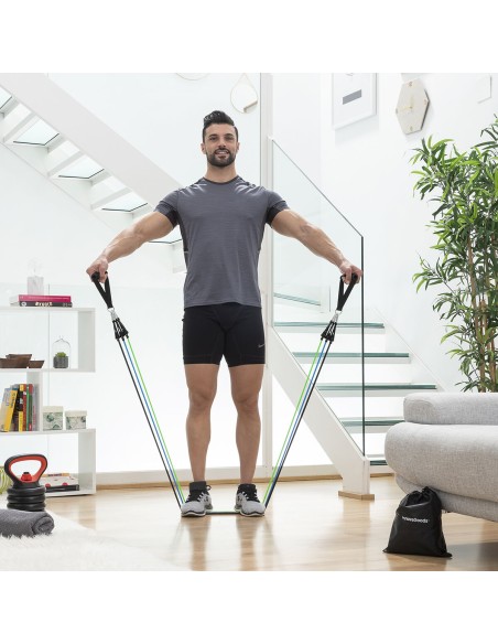 Set Bandes de Résistance Tribainer InnovaGoods 3 U – Entraînement Polyvalent