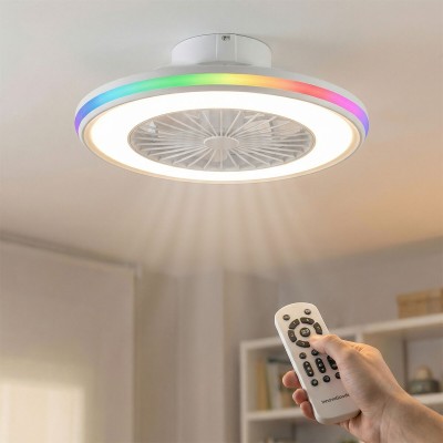 Ventilateur plafond LED RGB Nexory InnovaGoods – Design, silence & 6 vitesses