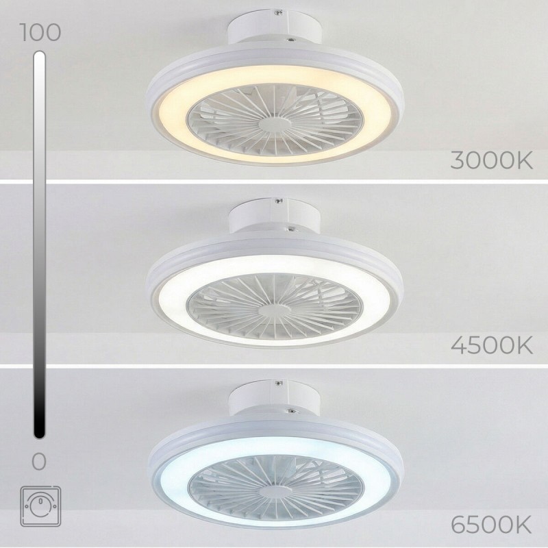 Ventilateur plafond LED RGB Nexory InnovaGoods – Design, silence & 6 vitesses