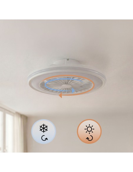 Ventilateur plafond LED RGB Nexory InnovaGoods – Design, silence & 6 vitesses