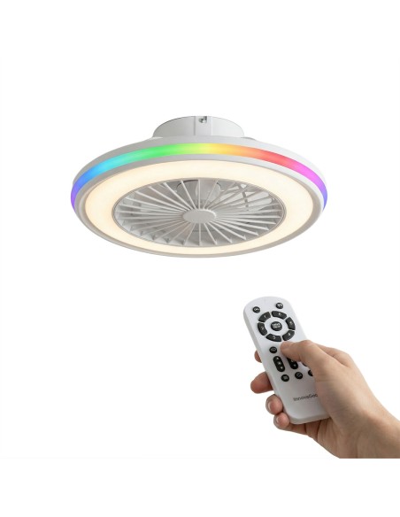 Ventilateur plafond LED RGB Nexory InnovaGoods – Design, silence & 6 vitesses
