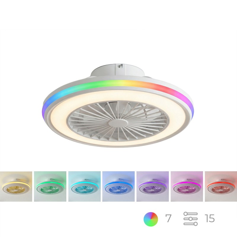 Ventilateur plafond LED RGB Nexory InnovaGoods – Design, silence & 6 vitesses