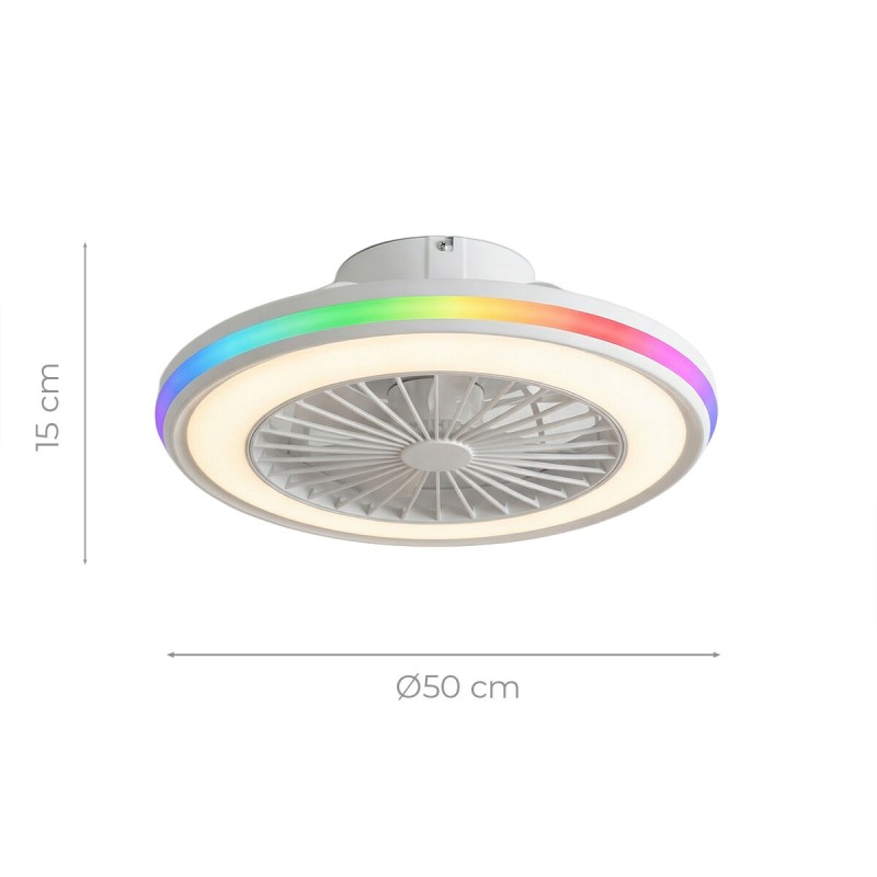 Ventilateur plafond LED RGB Nexory InnovaGoods – Design, silence & 6 vitesses