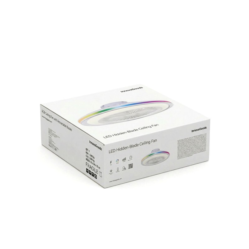 Ventilateur plafond LED RGB Nexory InnovaGoods – Design, silence & 6 vitesses