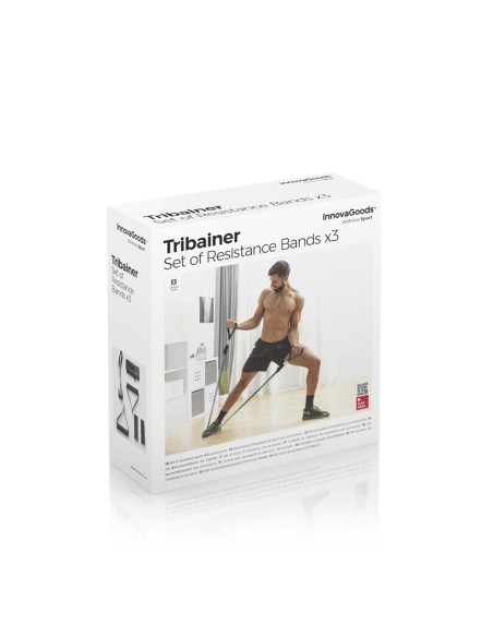 Set Bandes de Résistance Tribainer InnovaGoods 3 U – Entraînement Polyvalent