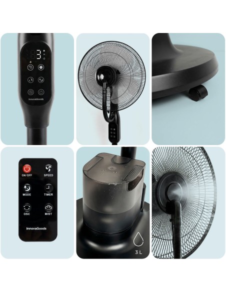 Ventilateur brumisateur Sprair InnovaGoods – Fraîcheur puissante et silencieuse