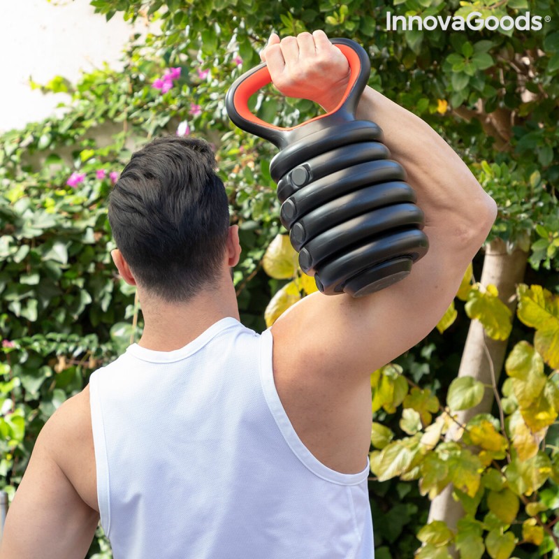 Ensemble de Poids Réglables 6 en 1 avec Guide d’Exercices Sixfit InnovaGoods   Fer (Reconditionné B)