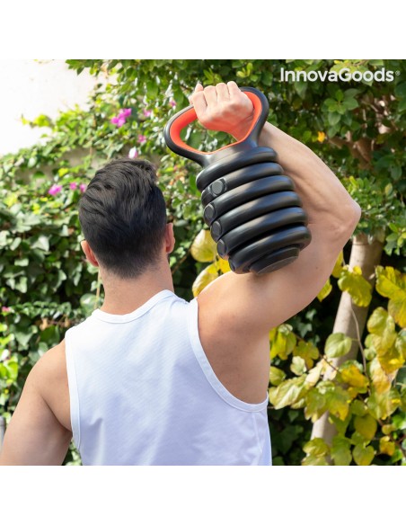 Ensemble de Poids Réglables 6 en 1 avec Guide d’Exercices Sixfit InnovaGoods   Fer (Reconditionné B)