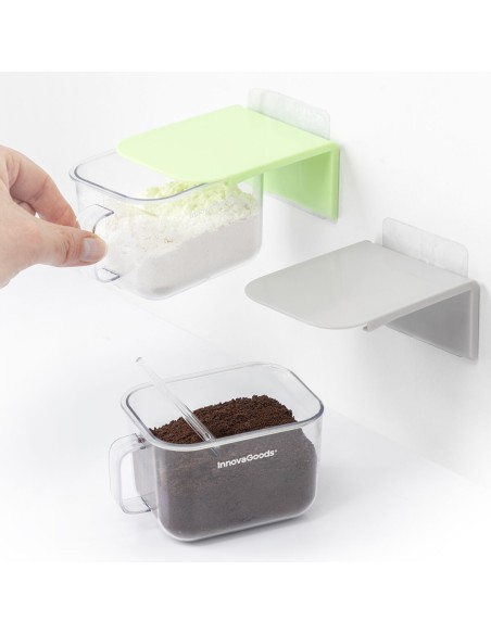 Récipients adhésifs amovibles Handstore (2 unités) – Fixation sans perçage