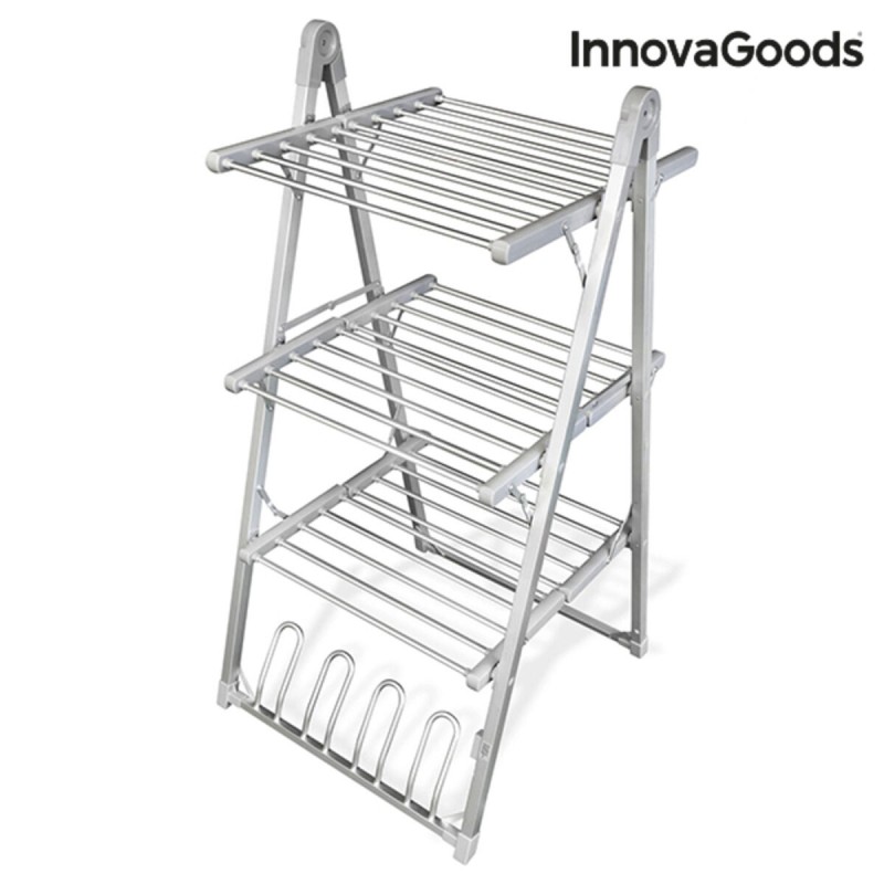 Étendoir à Linge Électrique Pliable Verayer InnovaGoods Gris Aluminium Plastique (Reconditionné A)