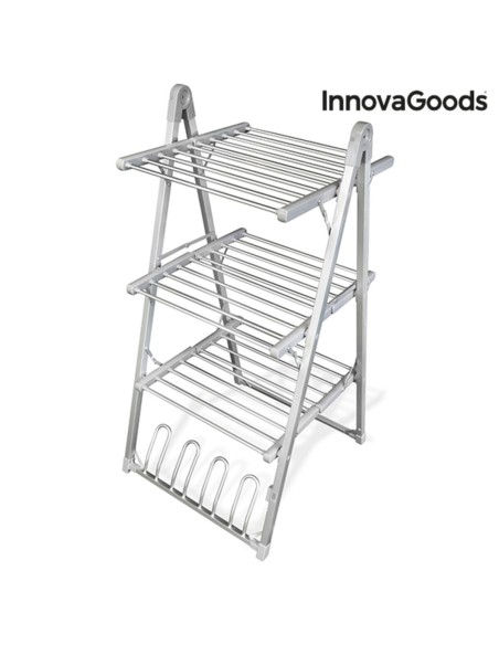 Étendoir à Linge Électrique Pliable Verayer InnovaGoods Gris Aluminium Plastique (Reconditionné A)