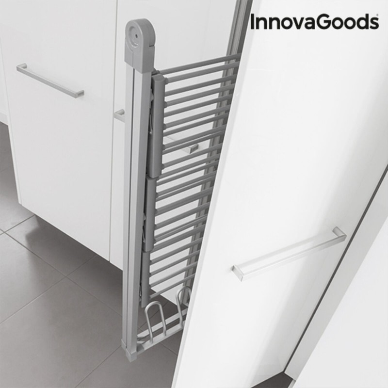 Étendoir à Linge Électrique Pliable Verayer InnovaGoods Gris Aluminium Plastique (Reconditionné A)