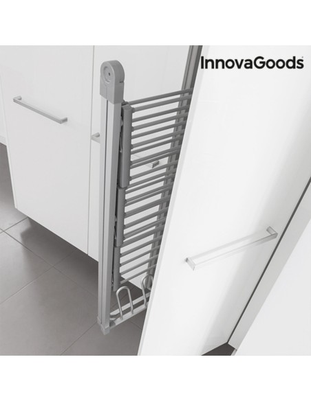 Étendoir à Linge Électrique Pliable Verayer InnovaGoods Gris Aluminium Plastique (Reconditionné A)
