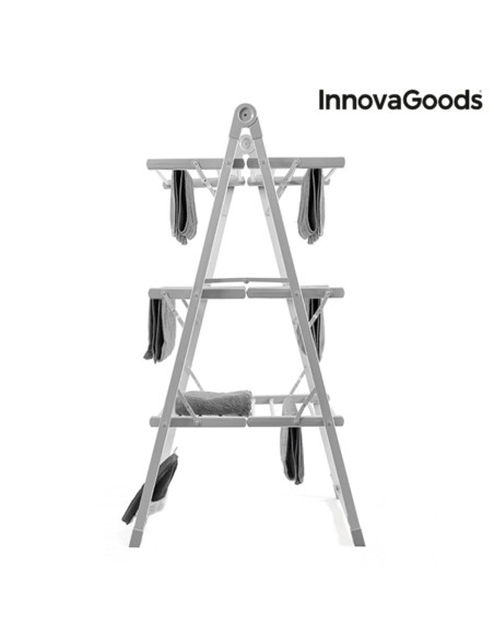 Étendoir à Linge Électrique Pliable Verayer InnovaGoods Gris Aluminium Plastique (Reconditionné A)
