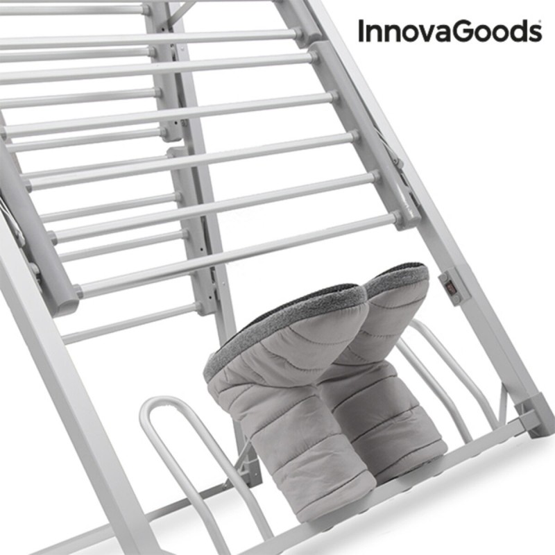 Étendoir à Linge Électrique Pliable Verayer InnovaGoods Gris Aluminium Plastique (Reconditionné A)
