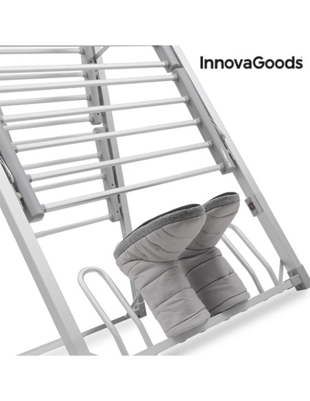 Étendoir à Linge Électrique Pliable Verayer InnovaGoods Gris Aluminium Plastique (Reconditionné A)