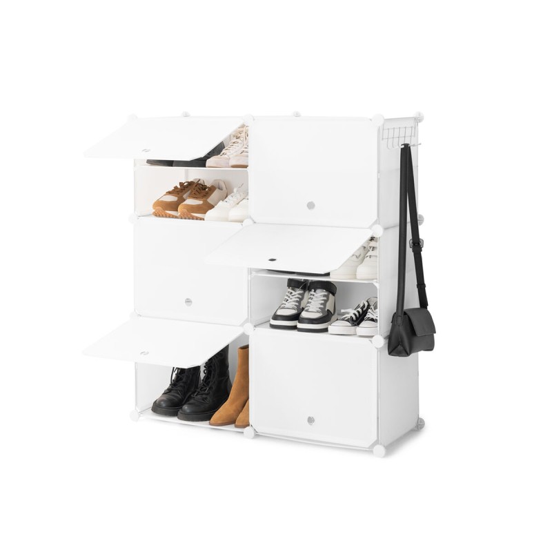 Rangement modulaire chaussures blanc – Organisation flexible