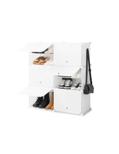 Rangement modulaire chaussures blanc – Organisation flexible