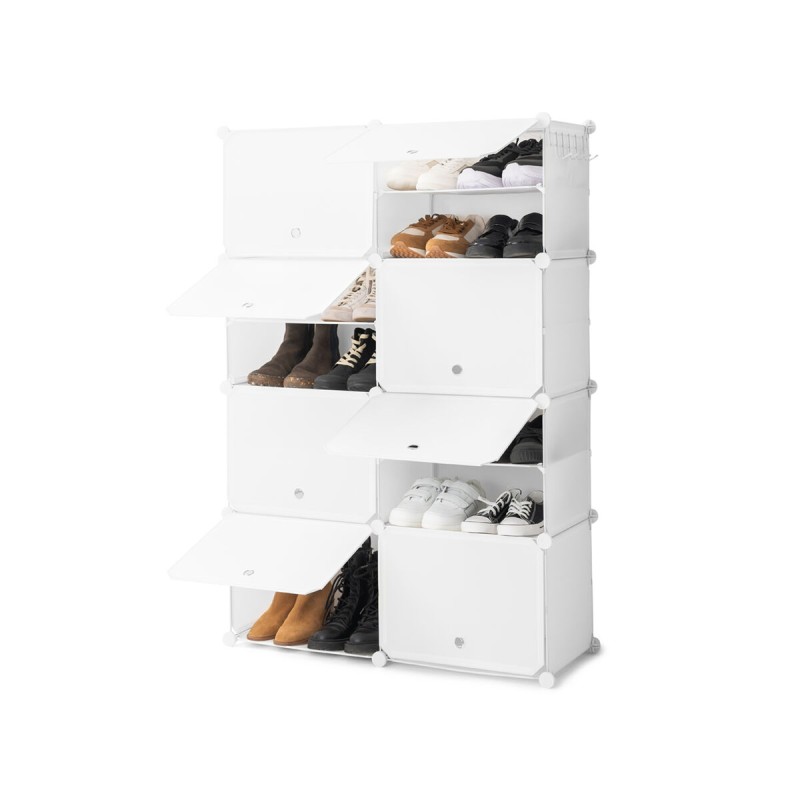 Rangement modulaire chaussures blanc – Organisation flexible